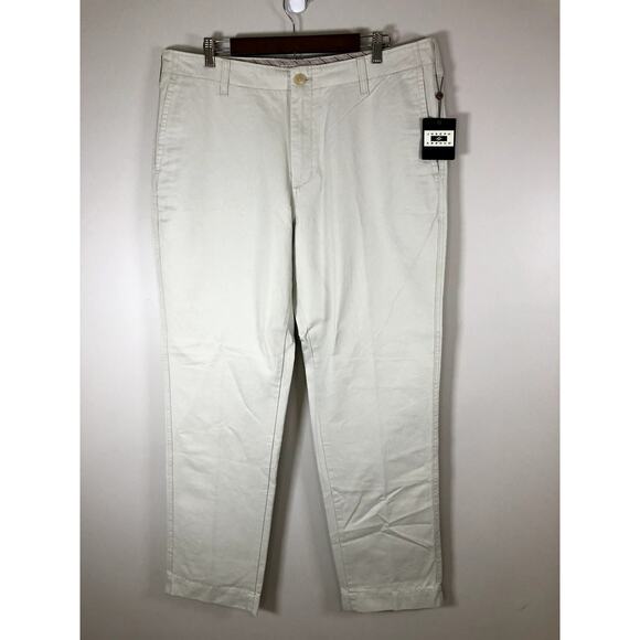 NWT Joseph Abboud Men's Pants Size 38x32 White Cotton - Picture 1 of 14